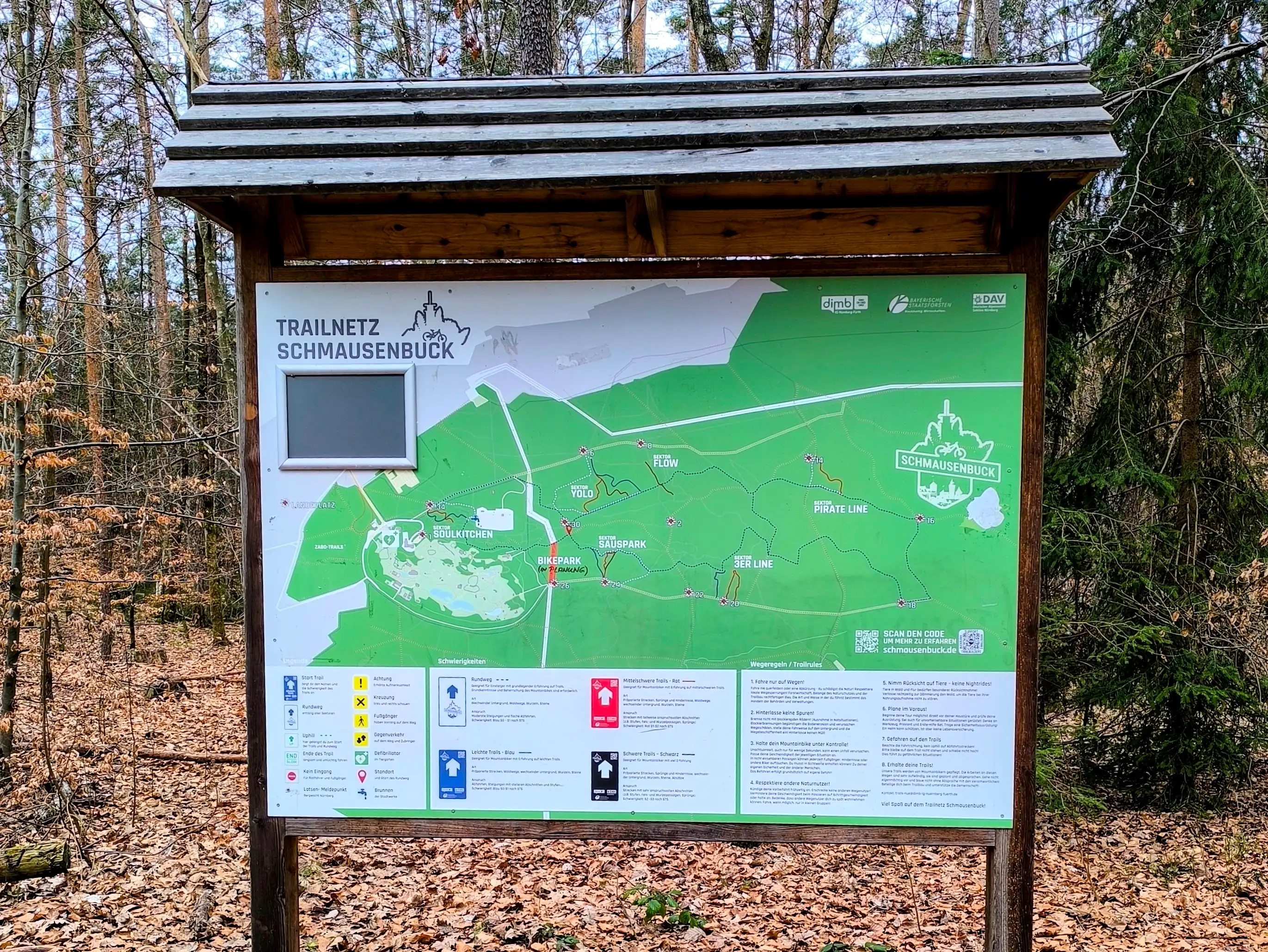 Trails am Schmausenbuck in Nürnberg